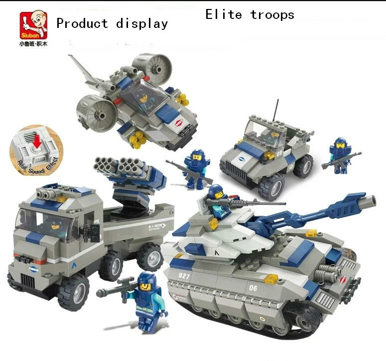 

Without original box M38-B0210 Sluban Building Block Set 3D Construction Brick Toys Educational Block toy for Children