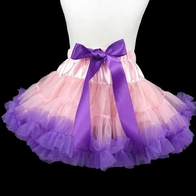 Детская одежда; юбка-американка; юбка-пачка из нейлоновой сетки; розовый и фиолетовый цвета; vestidos infantil; костюмы