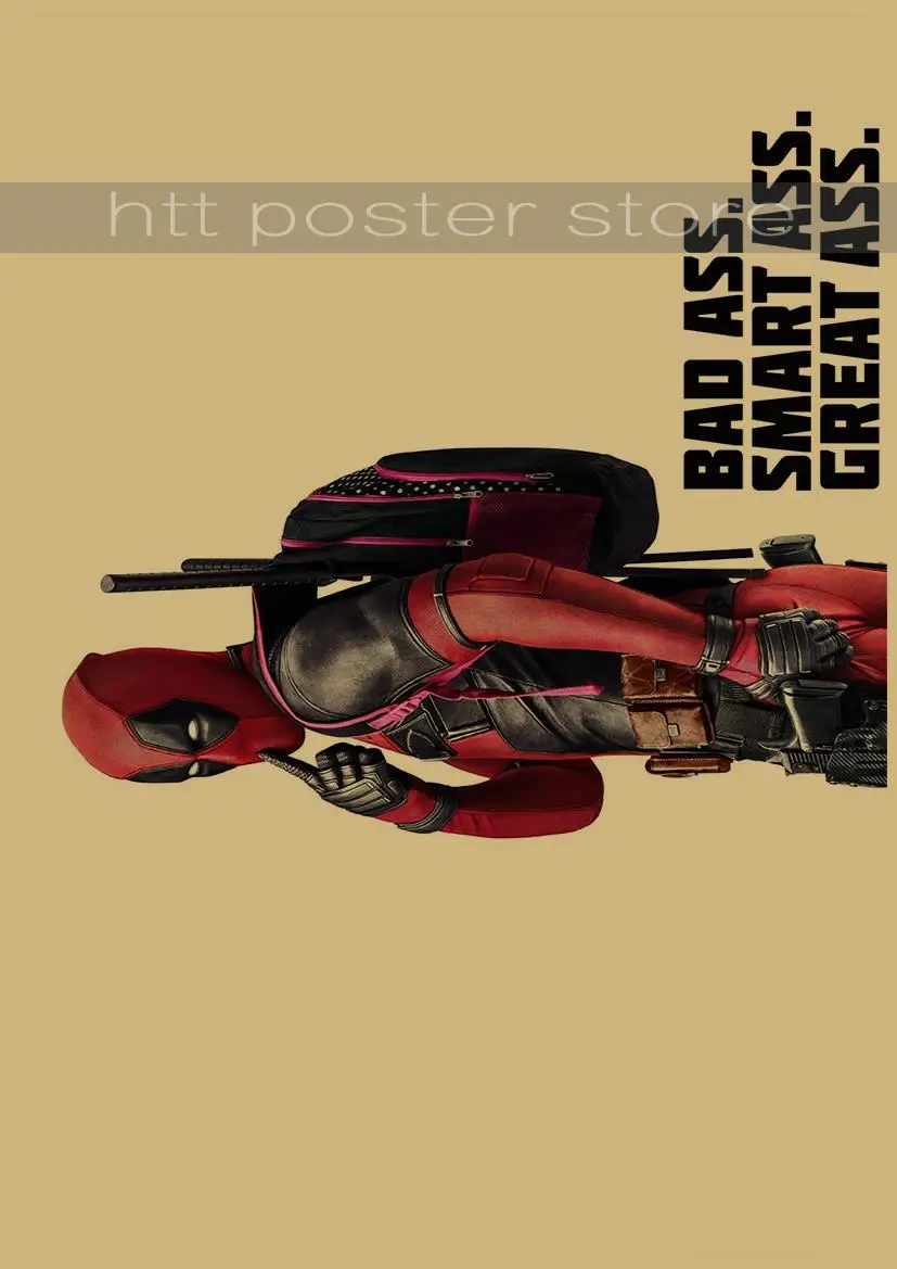 Постеры Дэдпул супергерой Marvel Meng дешевые декоративные наклейки Ryan Reynolds фильмы и видео картины