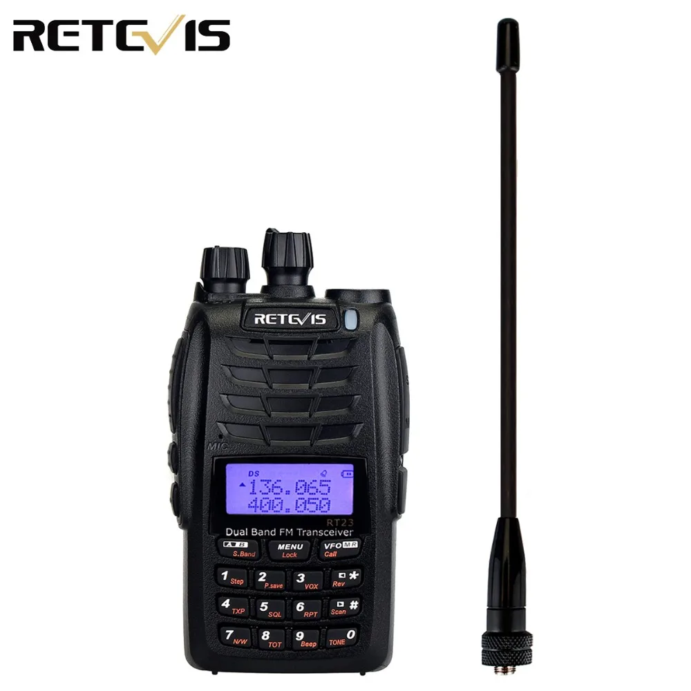 Рация Retevis RT23 перекрестный ретранслятор UHF + VHF 136 174 400 480 МГц двойное PTT 1750 Гц 1600 мАч