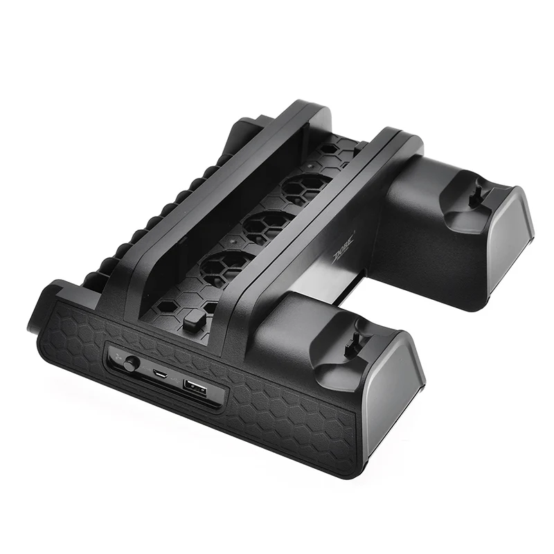 

Cooling Vertical Stand for PS4 Dual Controller Charging Docking Station Disc Storage Rack Holder Bracket for PS4 Slim,PS4 Pro