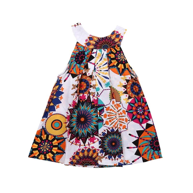 

Summer Kids Clothes Baby Girls Dresses Sleeveless Floral Princess Party Dress A-Line Roupas Infantis Menina Child Dress 3-8Y
