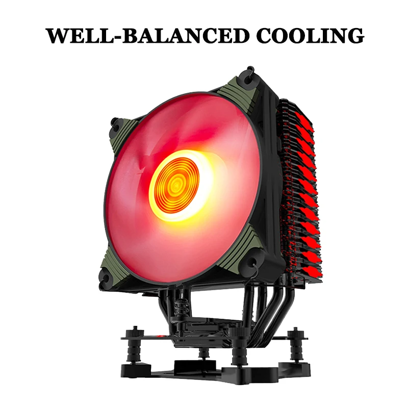 Aigo ICY K4 кулер для процессора 4 тепловые трубки PWM RGB 120 мм вентилятор Радиатор AMD Intel