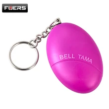 Personal Protection Blue Egg Shape Self-Defense Alarm Protect Women/Girl Alarm System Scream Loud Anti-Attack Key chain Alarm