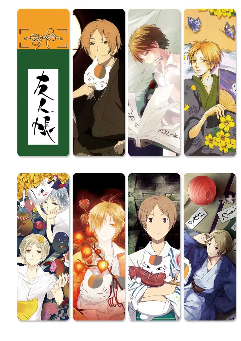 8 шт./компл. аниме натсумме Yuujinchou ПВХ закладки Nyanko Sensei и Takashi для косплея DIY