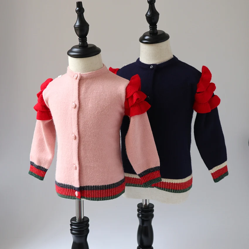 

Girls Sweater 2018 Autumn Baby Fashion Cute Long Sleeve Sweater Children Cardigan Sweater