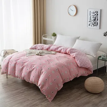 

Pink Pig Pattern Duvet Cover 1 pcs Bedding Set Kid/girls 100%Cotton Bedclothes 1.2m 1.5m 1.8m 2.0m Bed Twin Full Queen king Size