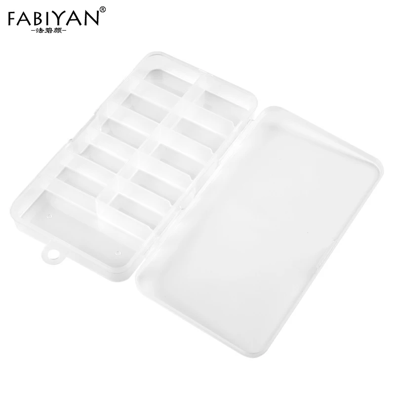 

10 Cells Plastic Storage Case Container Organizer Empty Box For 100pcs/500pcs False Tips Rhinestone Nail Art Manicure Tools