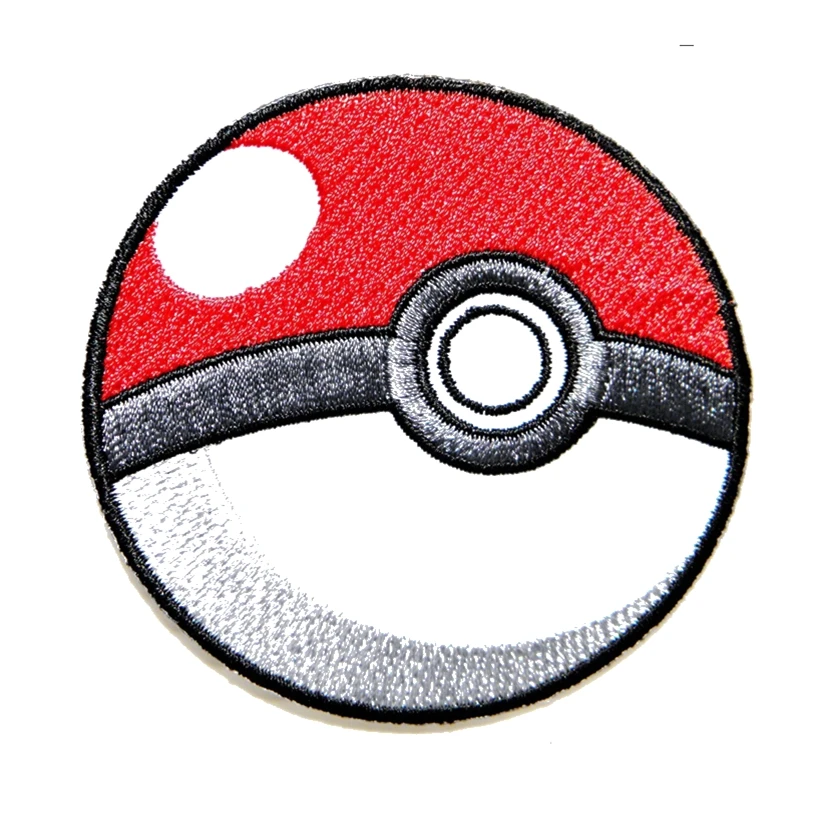 

Pokeball Pikachu Cartoon Game Logo Girl Kid Baby Jacket T shirt Patch Sew Iron on Embroidered Symbol Badge Cloth Sign Costume