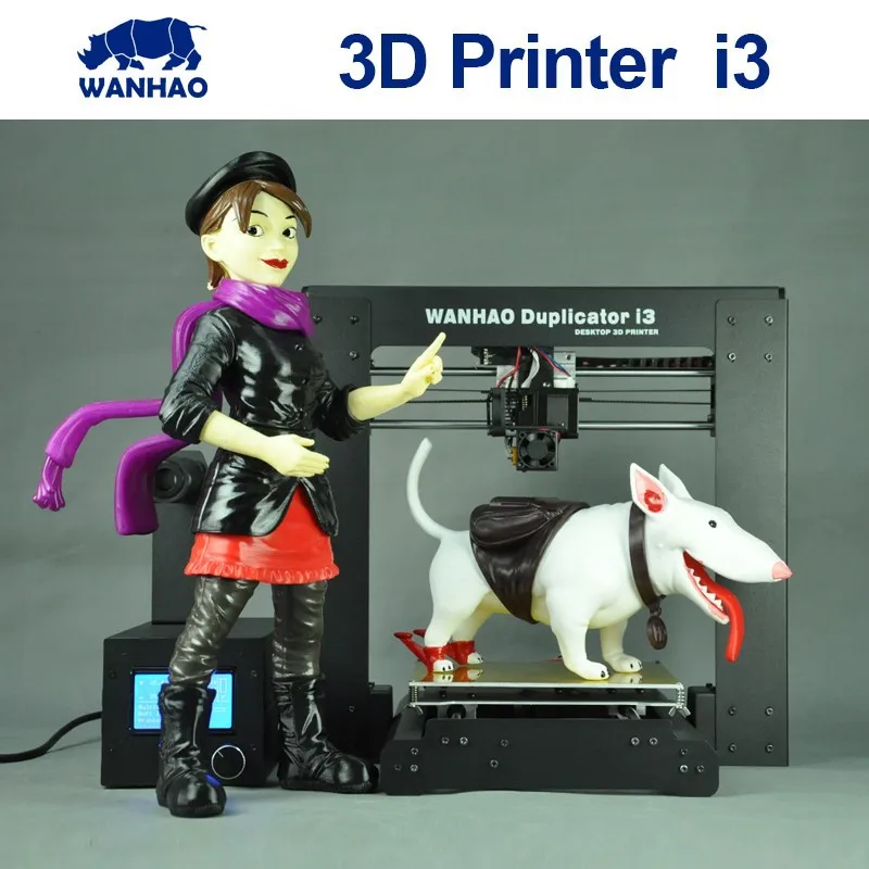 Wanhao i3 V2.1 один из самых популярных серий дешевый FDM 3D принтер с большим размером