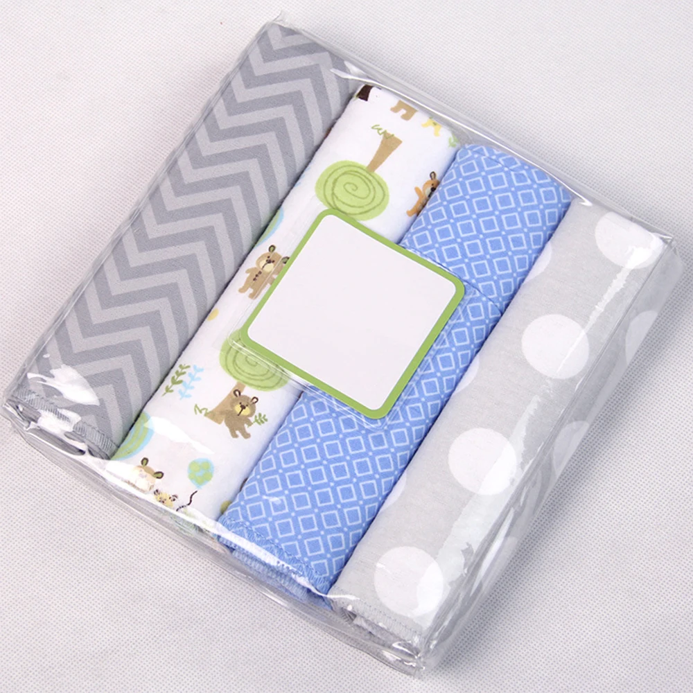 4Pcs/Lot Baby Blankets Newborn Muslin Diapers 100% Cotton Baby Swaddle Blanket for Newborns Photography Kids Muslin Swaddle Wrap