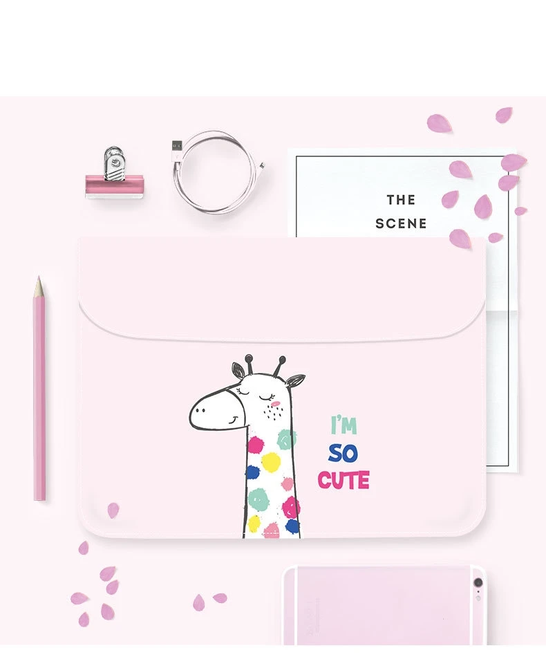 Laptop Bag For Apple MacBook Air Pro Retina 11 12 13 Case Cute PU Leather 11 12 13 13.3 inch Laptop Sleeve for Macbook Notebook