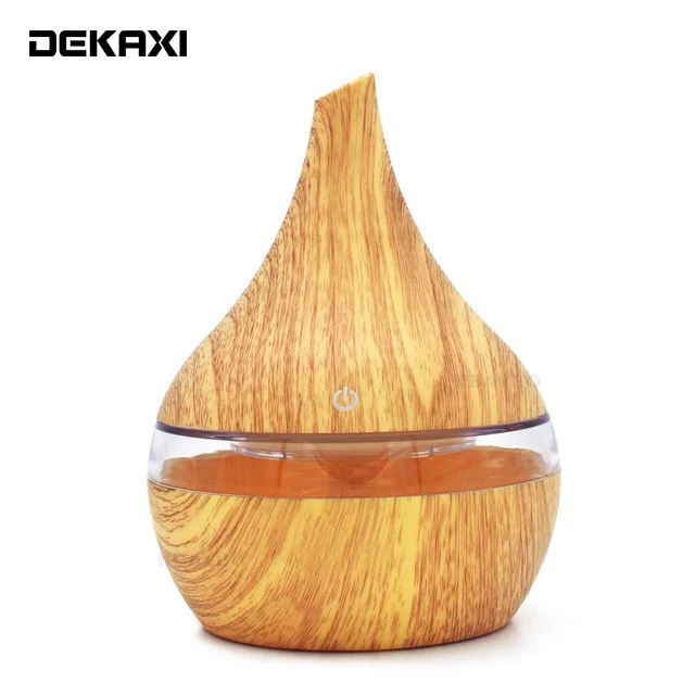 DEKAXI 300ML Aroma essential oil diffuser wood mistmaker portable usb air humidifier aroma diffuser