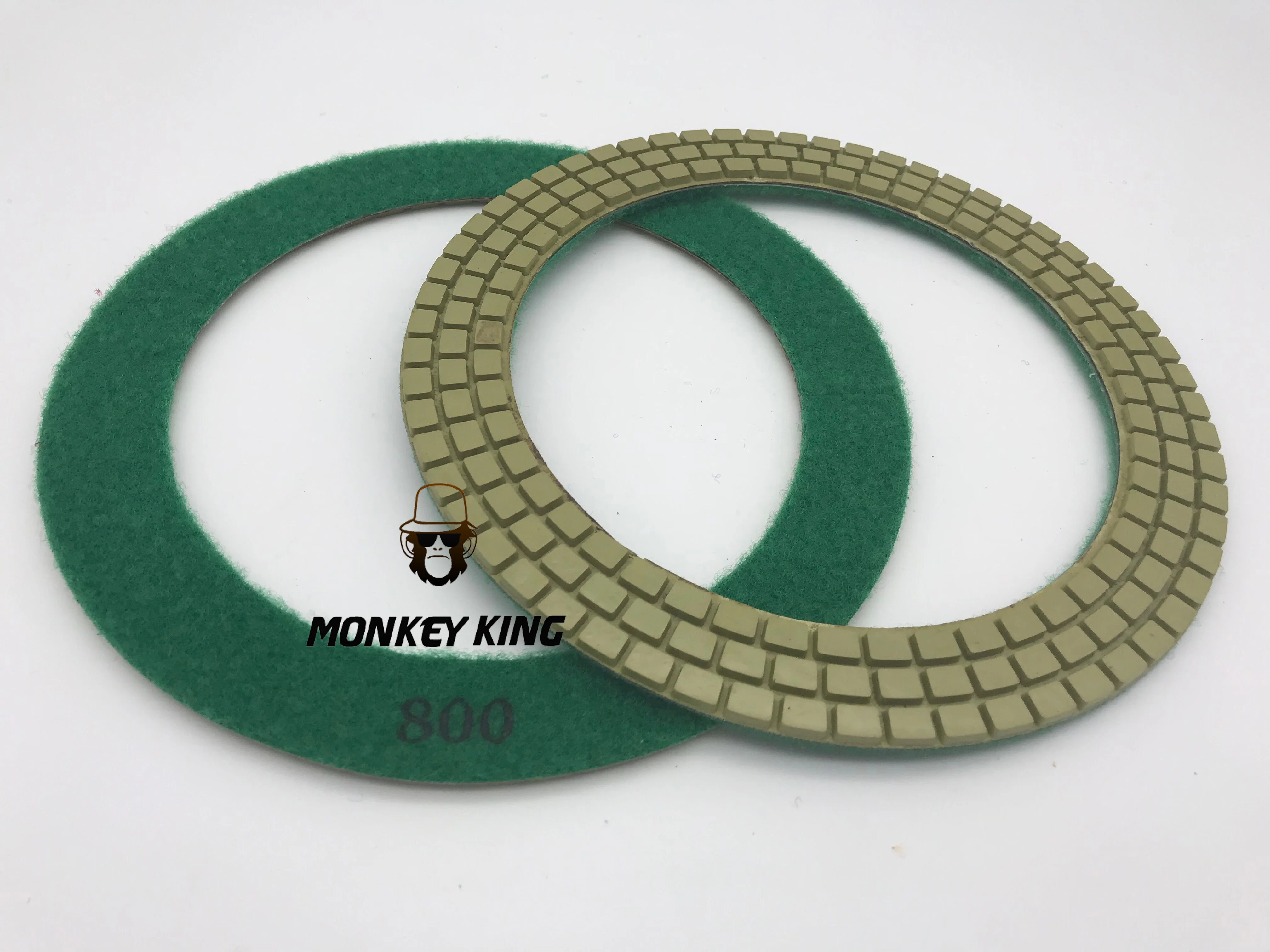 

9" 230mm 3 Row Heavy Duty Wet/Dry Polishing Pads for LAVINA 25 Lavina 32 Machine Grinder Grinding Machine