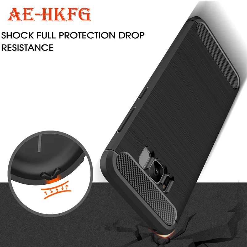 For Galaxy S8 plus carbon fiber case hard Back Case Cover Shell for Samsung S8+ |