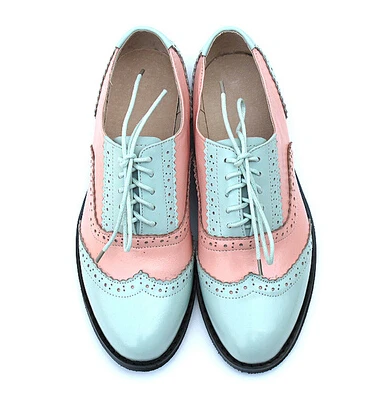 women's multi colored oxford shoes