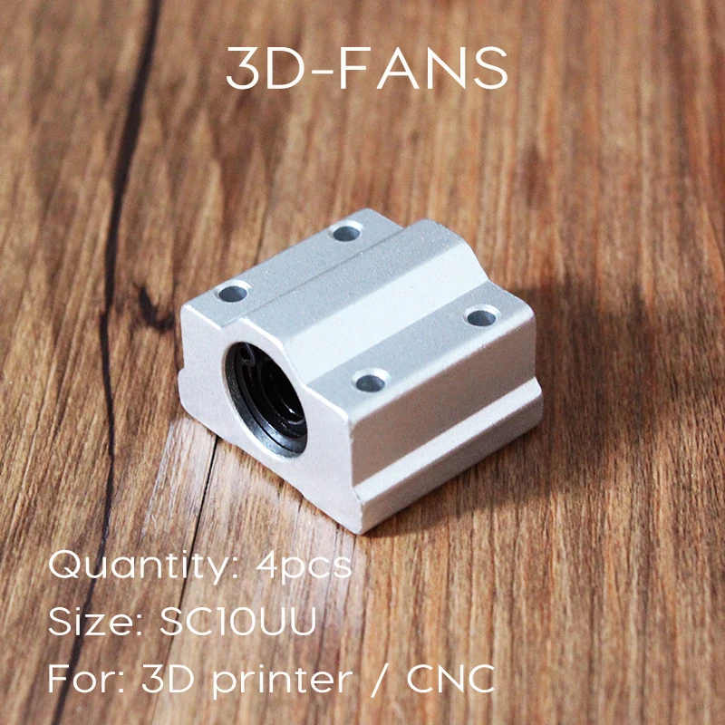 

4Pcs/lot SC10UU SCS10UU 10mm Linear Motion Ball Bearing Slide Bushing Linear Shaft for CNC For 3D printer Free Shipping