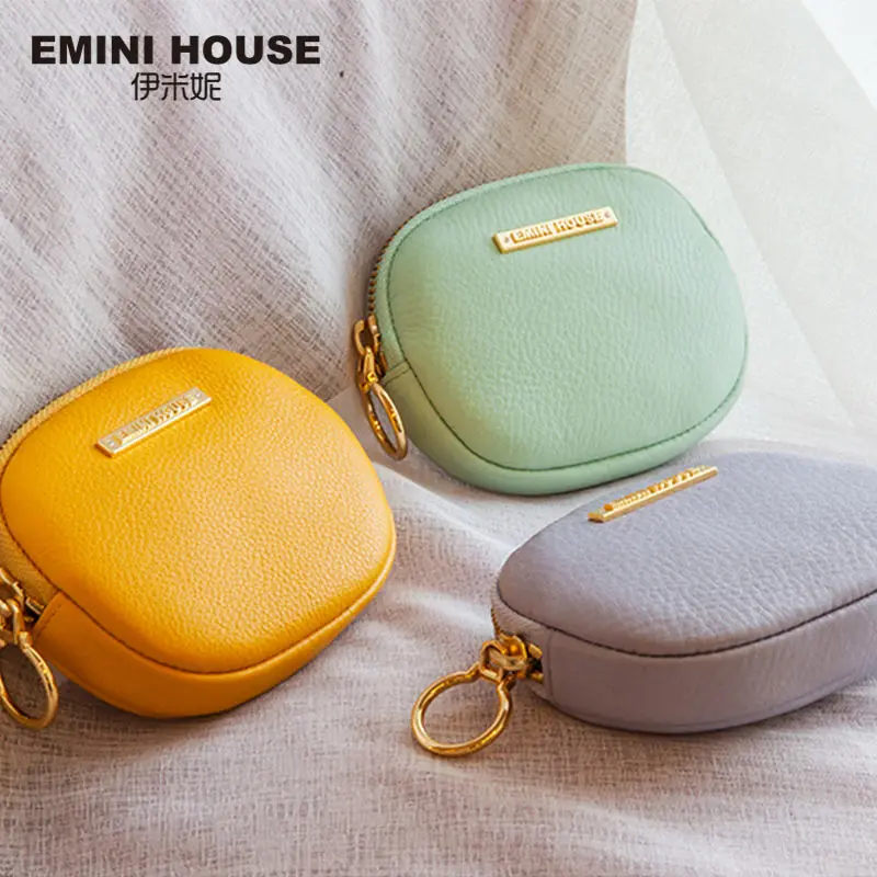 EMINI HOUSE натуральная кожа милый кошелек для монет много цветов на выбор мини женщин