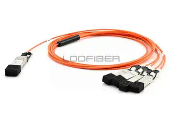 

LODFIBER 25m (82ft) CBL-QSFP-4X10G-AOC25M D-e-l-l Compatible 40G QSFP+ to 4x10G SFP+ Breakout Active Optical Cable