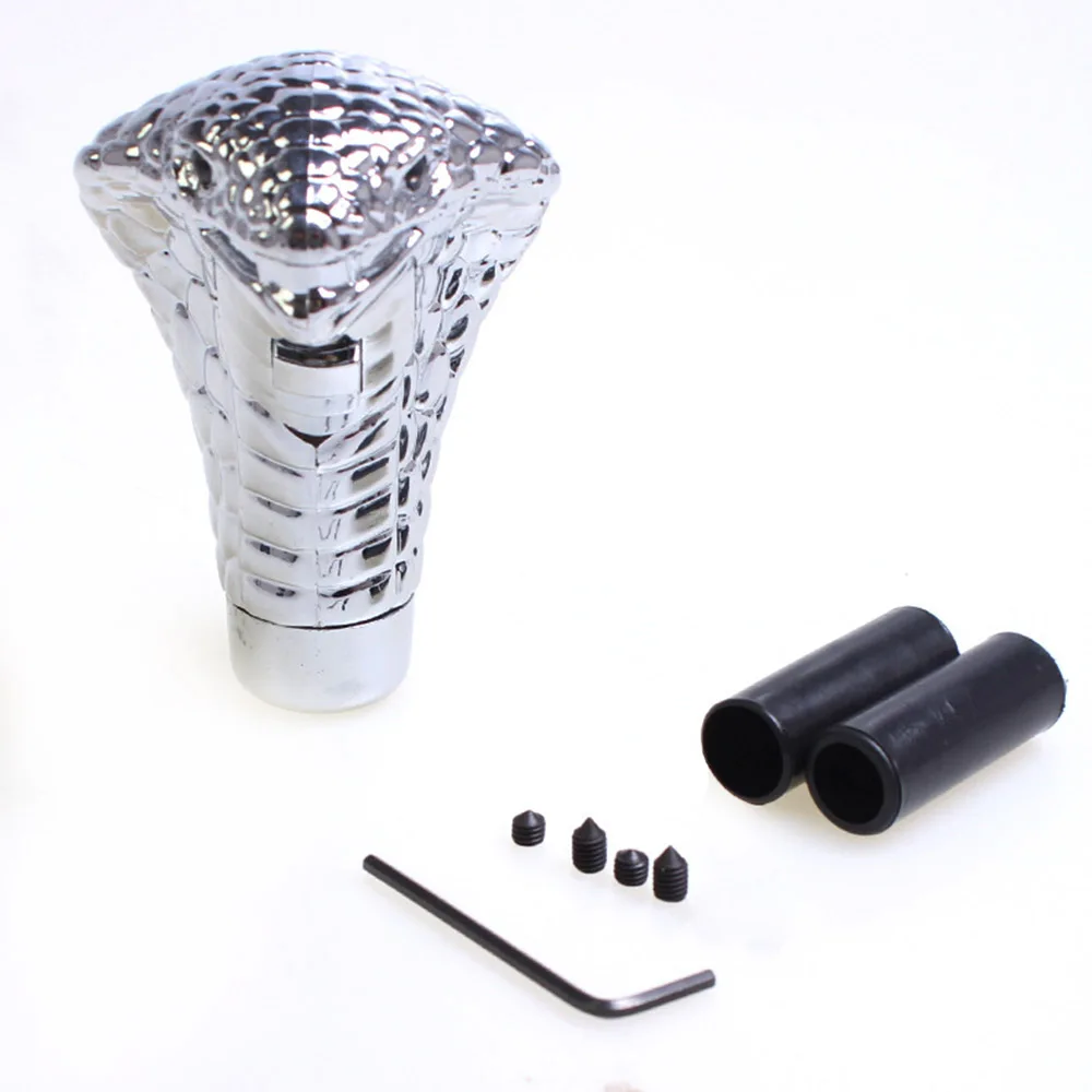 

Universal Car Manual Gear Stick Snake Shape Shift Knob Crystal Cobra Head with LED Lights for Automatic Transmission Car Styling