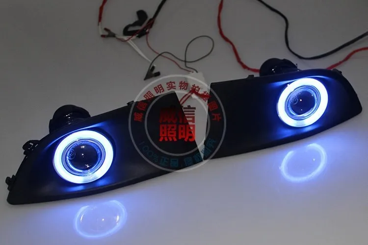 EOsuns CCFL Ангел глаз светодиодные противотуманные фары светильник led DRL + туман