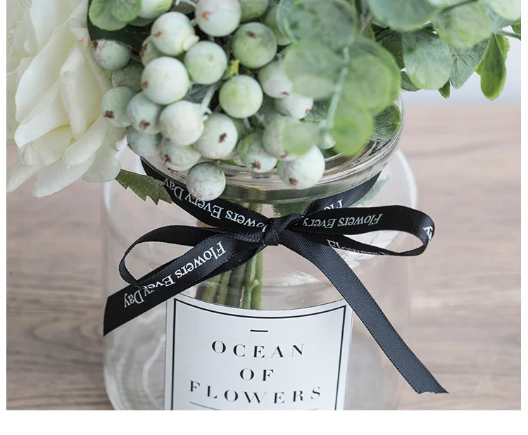 Miz, искусственные цветы для свадьбы, вазы для цветов, домашний декор, искусственный букет цветов с вазой, украшение свадебного стола