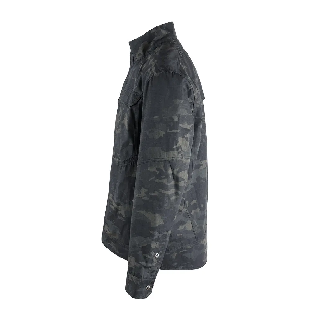  Men's Tactical Softshell Casual Zipper Jacket Outdoor Coat Jacket Water Repellent Sports Clothes