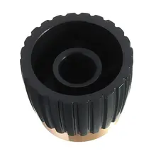 10X Guitarras AMP Amplificadores perillas Push-en negro + tapa de oro para Marshall Amplificadores
