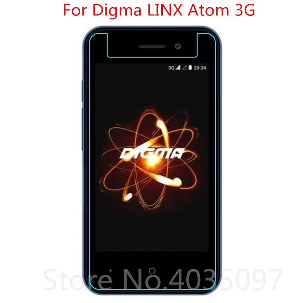 

9H Premium Tempered Glass For Digma LINX Atom 3G Screen Protector Toughened protective film For Digma LINX Atom 3G Glass