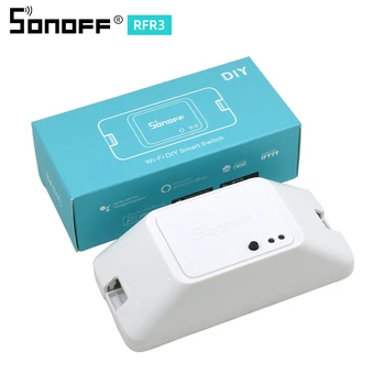 

Sonoff RF R3 Smart Home WiFi Wireless Switch Smart RF Control RM 433Mhz Remote Controller 100-240V For Ewelink Google Home Alexa