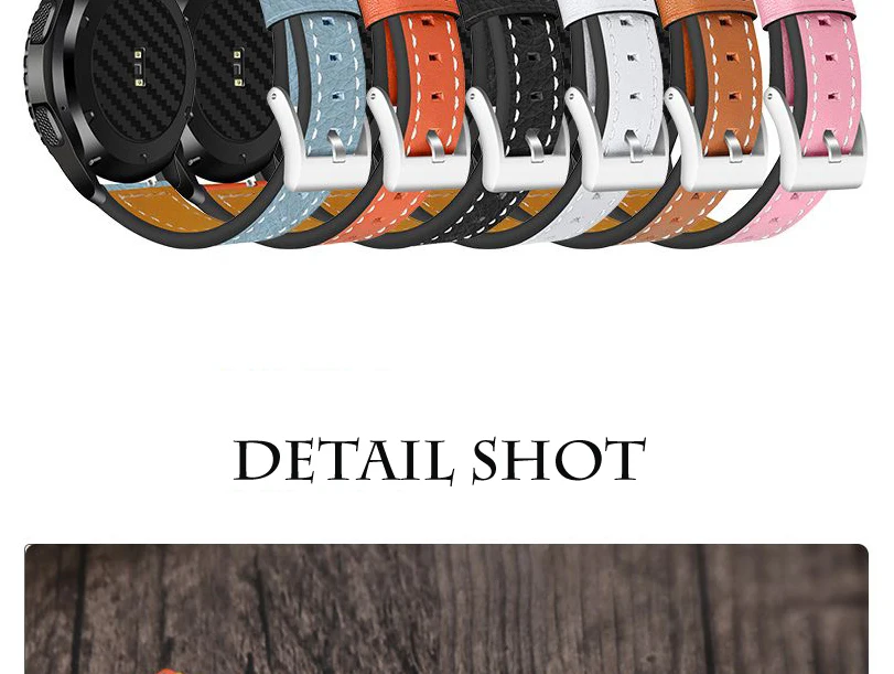 20 мм/22 мм кожаный ремешок для SAMSUNG Galaxy watch 46 мм 42 мм серии Sport S4/gear S2 classic gear S3 Смарт-часы ремешки для часов