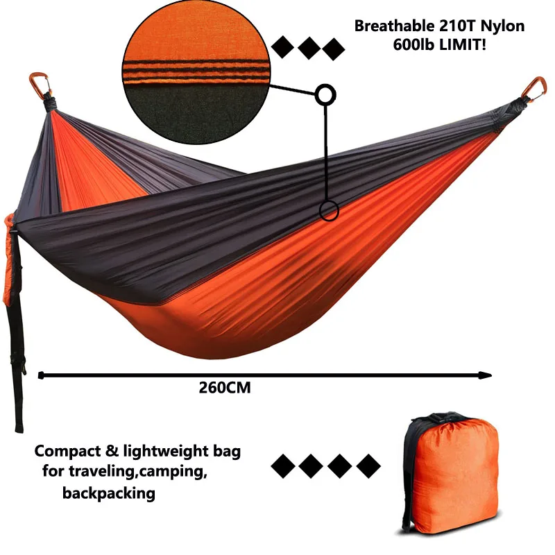 2019 дропшиппинг портативный гамак из парашютной ткани кемпинг выживания сад Flyknit Охота Досуг Hamac путешествия двойной человек хамак