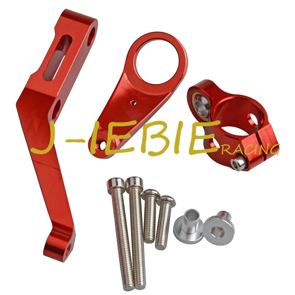 Кронштейн стабилизатора рулевого демпфера CNC для Honda CBR954RR CBR 954 RR 2002-2003 красный |