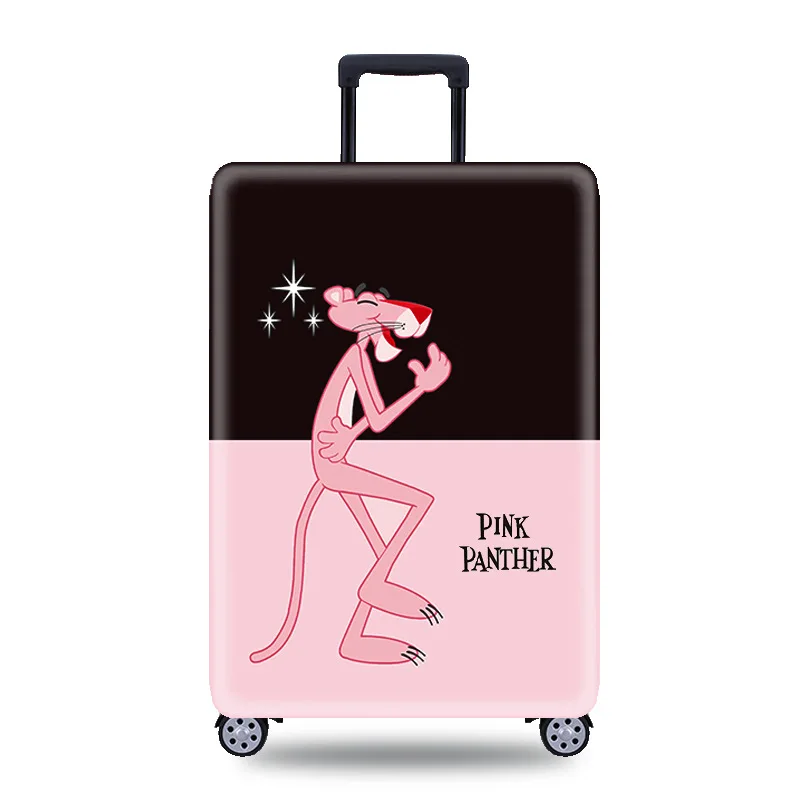 Чехол для багажа с изображением пантеры из мультфильма, 18-32 дюйма, эластичный защитный чехол, чехол для багажа на колесиках, пылезащитный чехол, аксессуары для путешествий