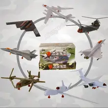 4D Third Generation 8 Models Aircraft J 20 Stealth Fighter B 2 Bomber Ospreys Helicopter Plastic