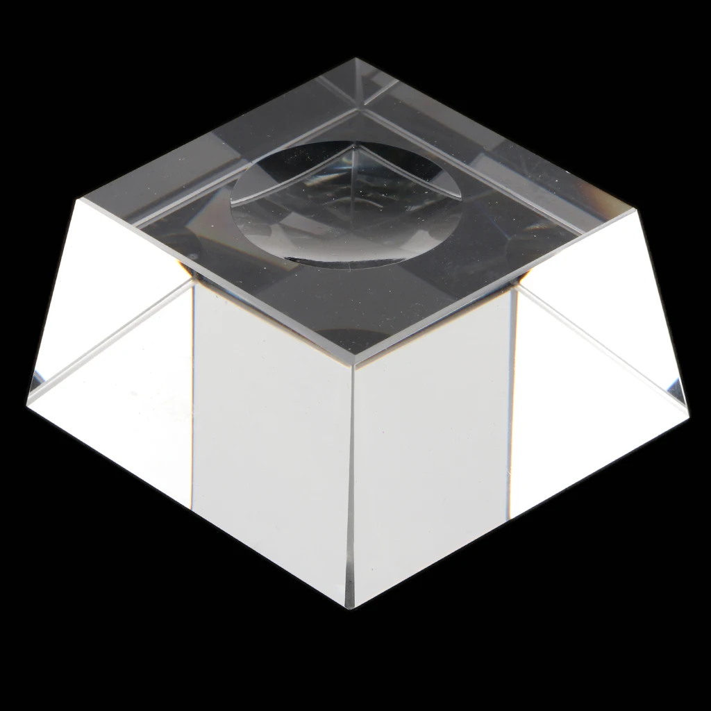 

Clear Trapezoid Dimple Crystal Display Stand Math Toy for 80-100mm Crystal Balls Education Learning Toys