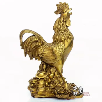 

Copper cock Chicken Copper metal crafts home desktop decor decoration ornaments(A852)