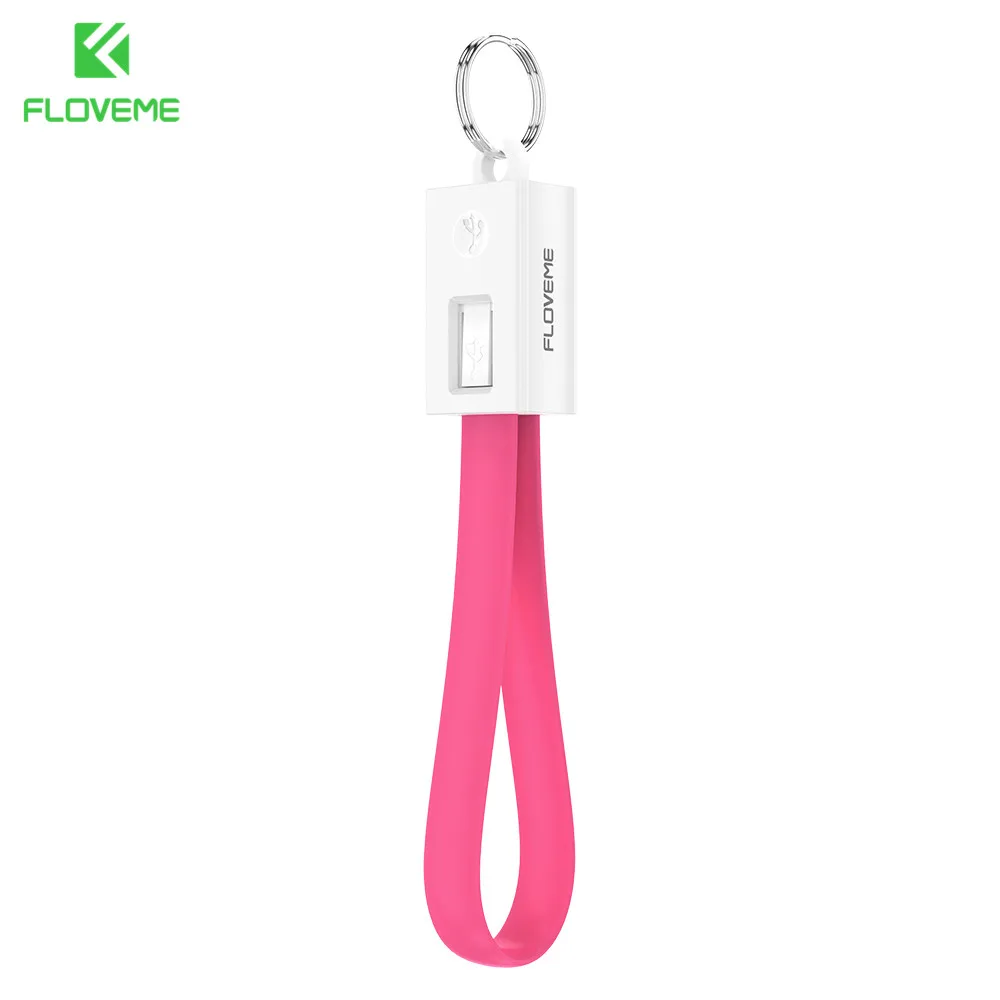 FLOVEME брелок USB C кабель для samsung Note 9 S9 S10 usb type C кабель для Xiaomi Redmi Nokia 8 Быстрая зарядка зарядное устройство - Цвет: Charming Pink