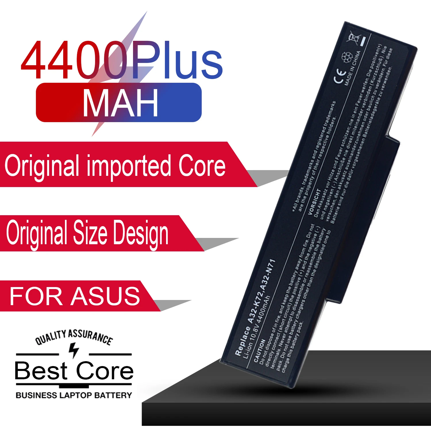 4400 Laptop Battery for Asus A32-K72 A32-N71 K72DR K72D K72F K72JR K73 K73SV Batteies K73S K73E N73SV | Компьютеры и офис