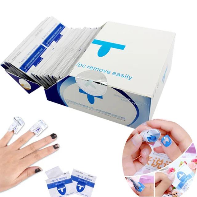 

2017 New Gel Polish Remover Wraps 50 Pcs / Lot UV Removable Environmental Easy Cleaner Gel Nail Cleaner Pad Nail Art Tool