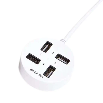 

USB 2.0 Hub, 4-port Office USB Splitter Desktop/Laptop Adapter For Windows XP/Vista/7/8/10