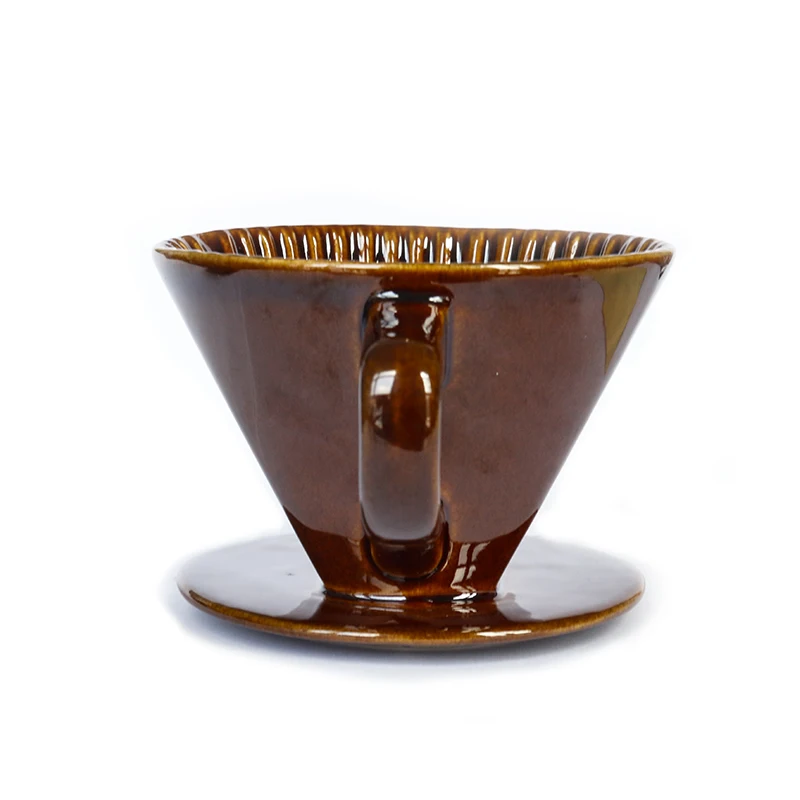 filter Ceramic coffee filter cup American coffee filter cup Press the