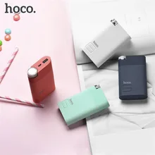 HOCO Power Bank 8000mAh Colorful 18650 Battery Phone Charger External Battery Mobile Powerbank Backup Universal For Phone Tablet