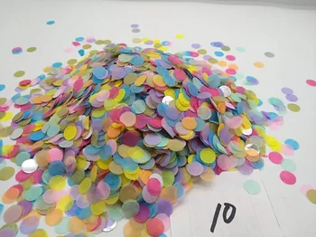 

Free ship 500g 1.5cm 1/2 inch mix col.balloon tissue paper round confetti wedding birthday party table decoration pinata fillers