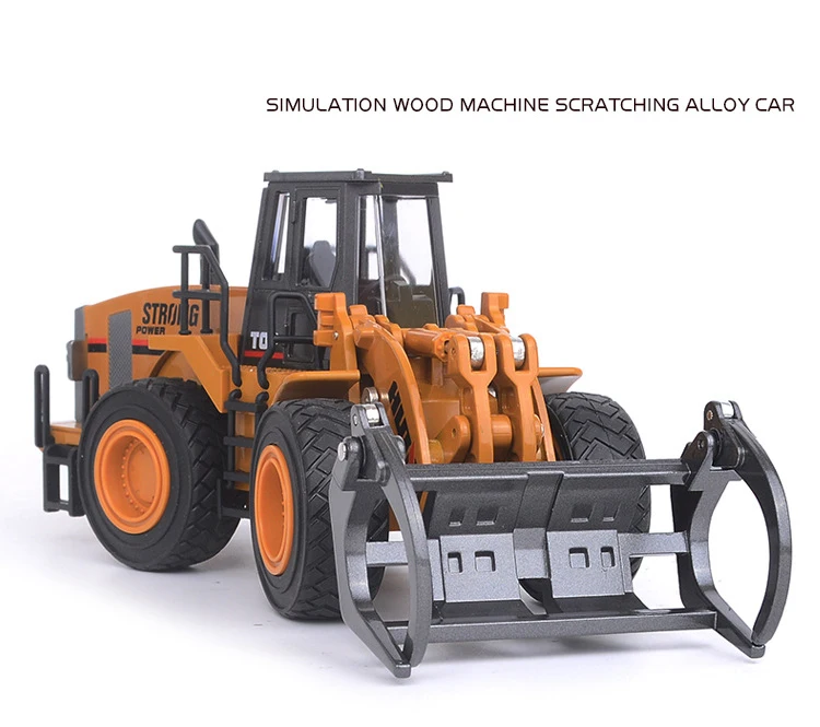 

High simulation 1:50 scale metal Engineering vehicle series timber grab diecast model toys collection for children adult gifts
