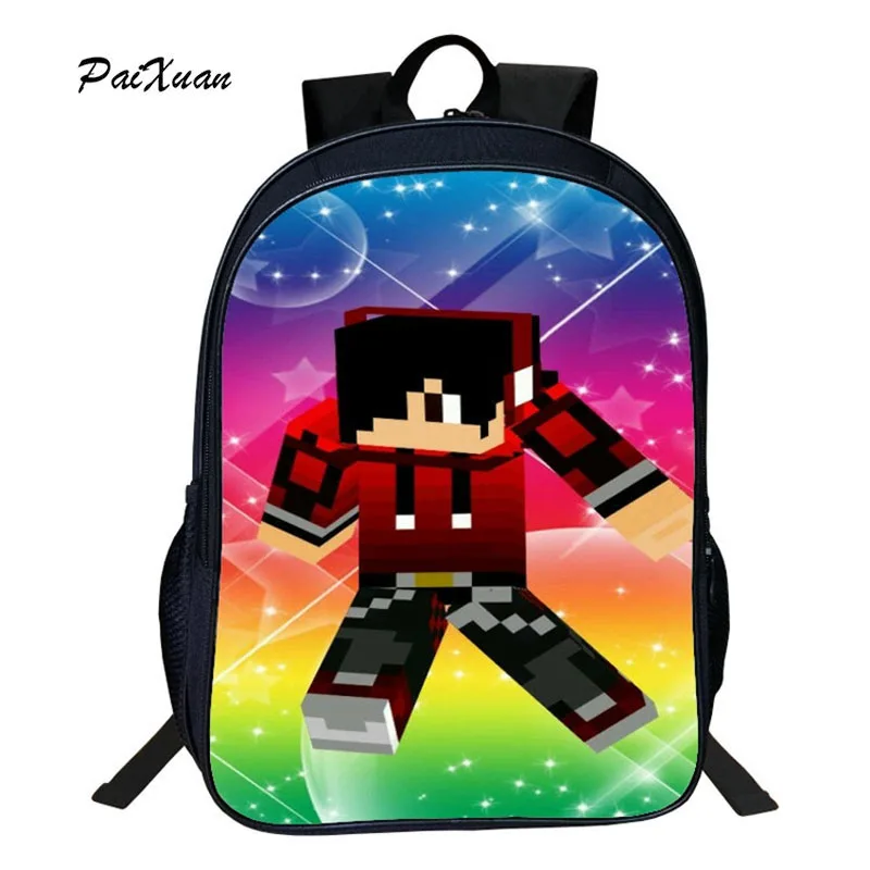 

Children School Bag Minecraft Cartoon Backpack Pupils Printing School Bags Hot Game Backpacks For Boys And Girls Mochila Escolar