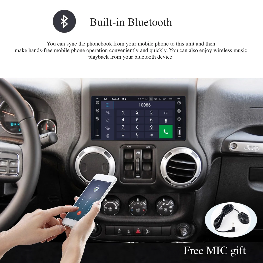 2 Din GPS для Jeep Wrangler Compass Chrysler Dodge RAM 9 0 2008 PX6 DSP IPS HDMI 4 Гб + 64 RDS WIFI BT USB