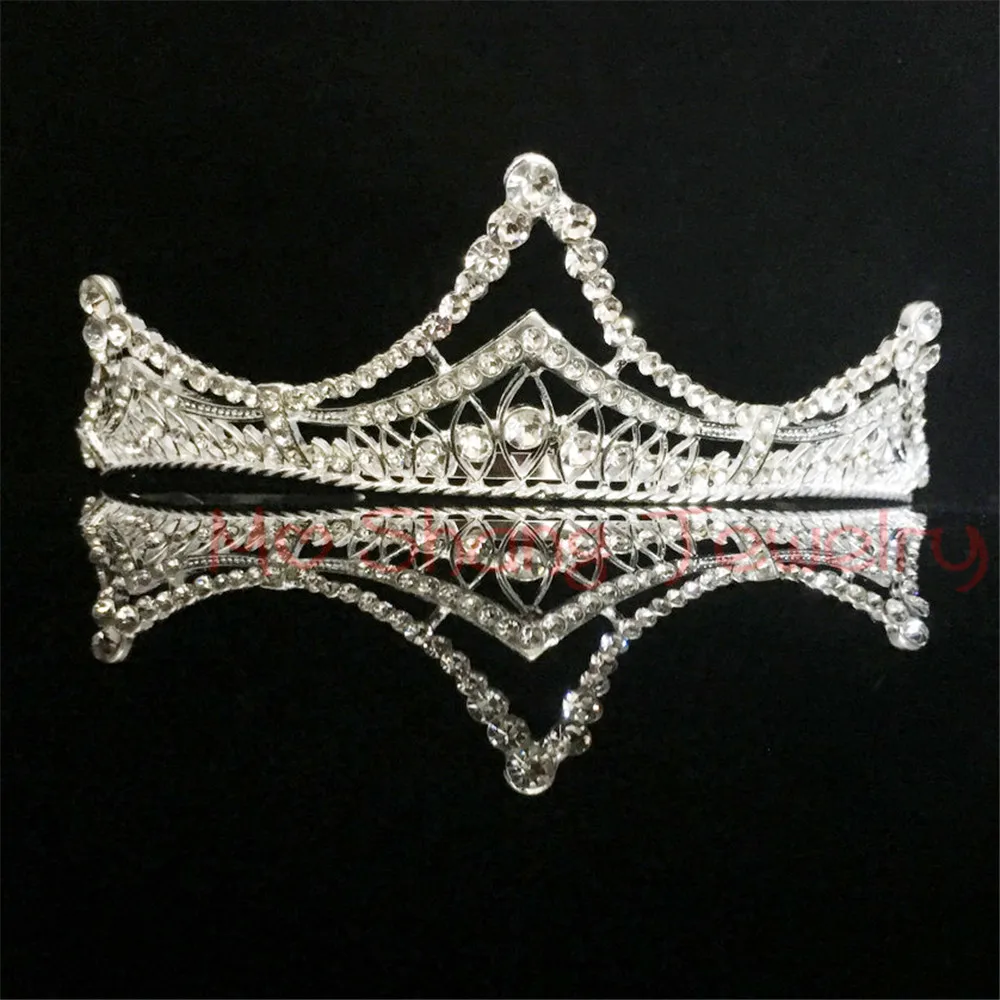 2018 HOT Sale Elegant Sparkly Crystal Rhinestone Crown Tiara Girl