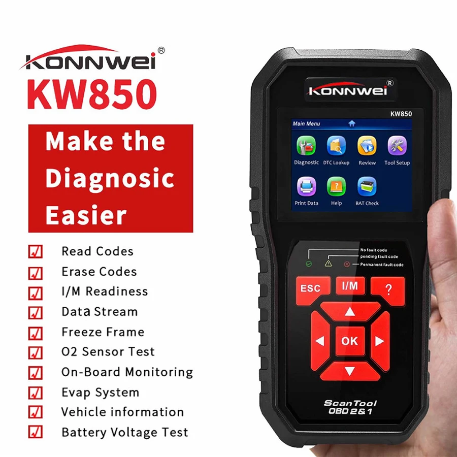 OBDII OBD2 сканер диагностический инструмент для автомобиля Авто Код двигателя