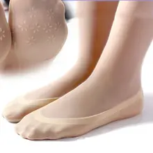 Заметное кружевное невидимое нескользящее покрытие, короткие удобные носки Seide Socken mit Spitze, пропускающие газ
